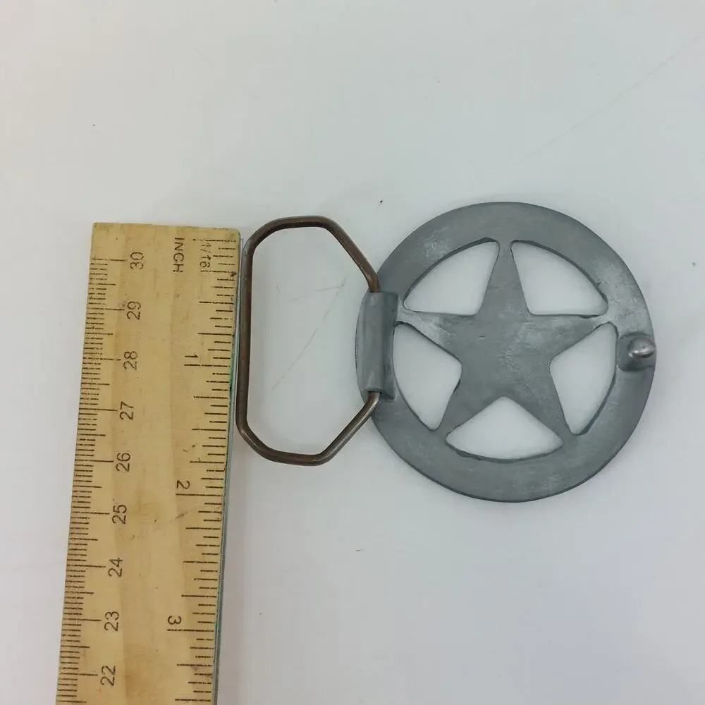 Vintage Deputy Sheriff Star Badge Belt Buckle Western Style